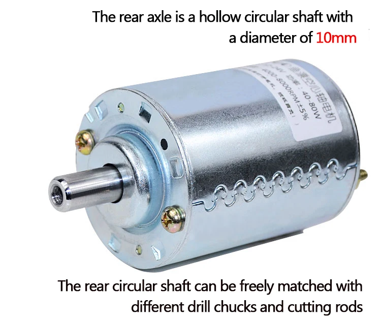 24 В 8000 об/мин JT0 Конусообразный вал Двигатель постоянного тока поплавковой
