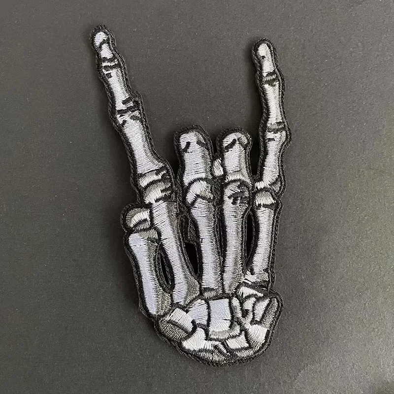 Экологичные вышитые нашивки ручной работы набор из 6 черно-белых