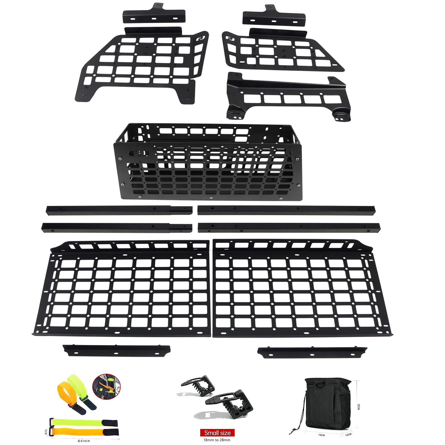 

Модульная панель для хранения для Toyota FJ Cruiser 2007-2024, полка для модификации заднего багажника, стойка для мусора, панель Molle, автомобильные аксессуары