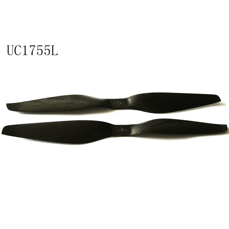 

17 inch Carbon Fiber Matte Propeller UC1755 Straight Paddle CW CCW 1 Pair