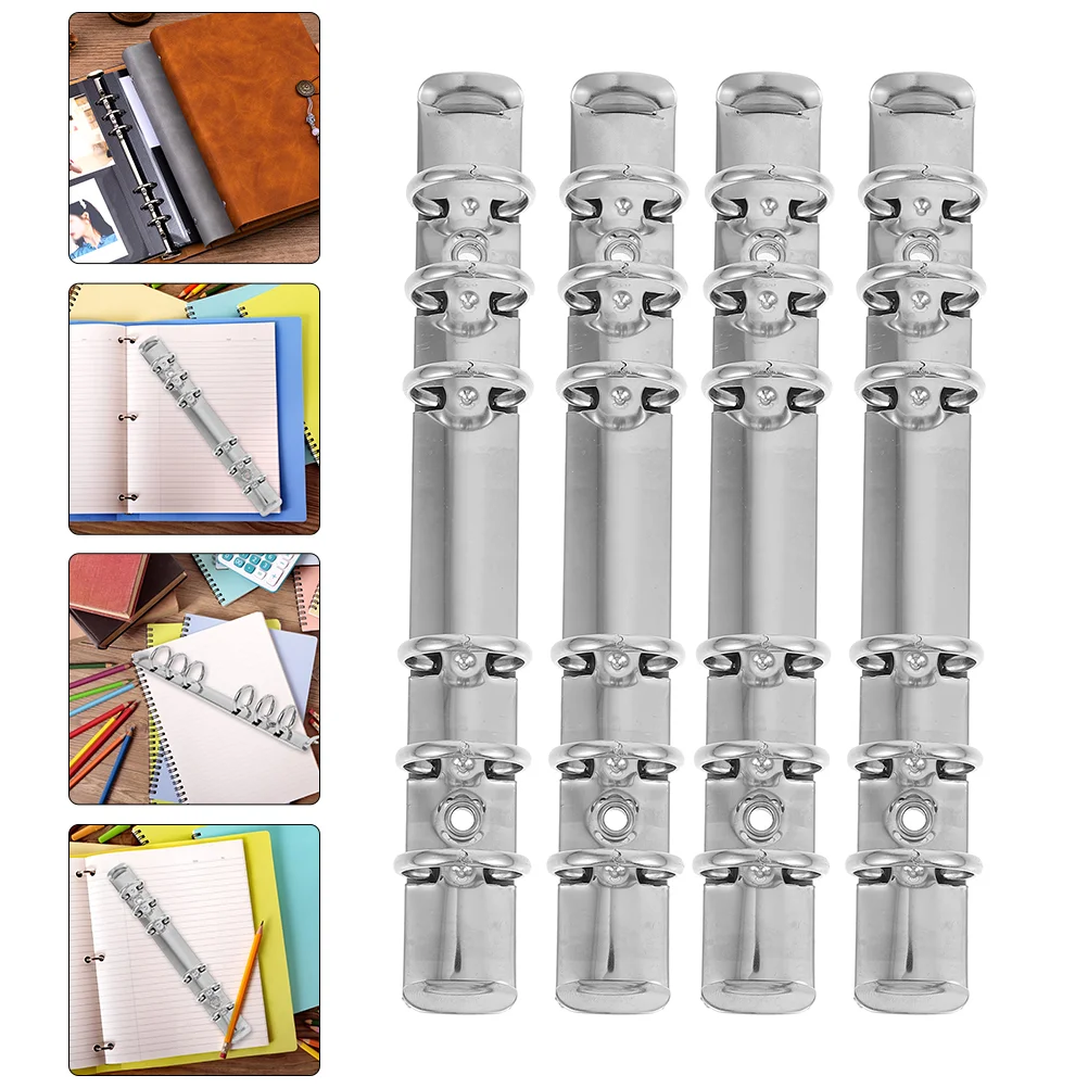 

6Pcs Binder Rings Notebook Binder Rings Six-holes Binder Rings A6 Loose Leaf Binders