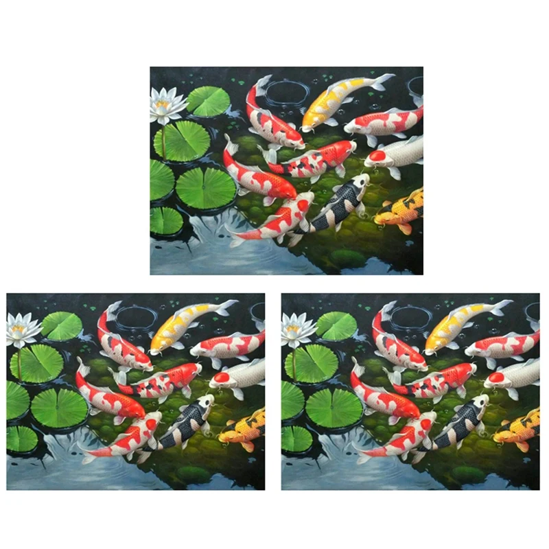 

Набор для вышивки крестиком 3X 5D, алмазная живопись «сделай сам», круглые наборы для вышивки крестиком