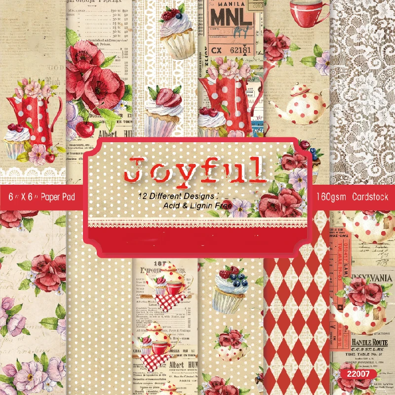 KSCRAFT 6 дюймов односторонний печатный рисунок креативная бумажная искусственная