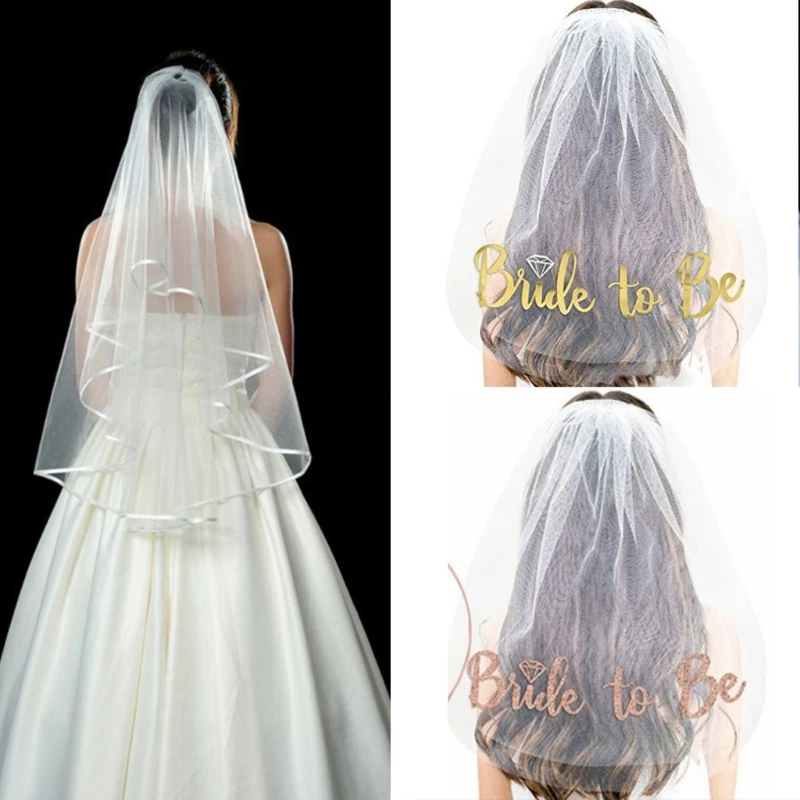 

Bachelorette Party Veil Bride Veil For Wedding Veil Bride To- Be Veil Short Veil