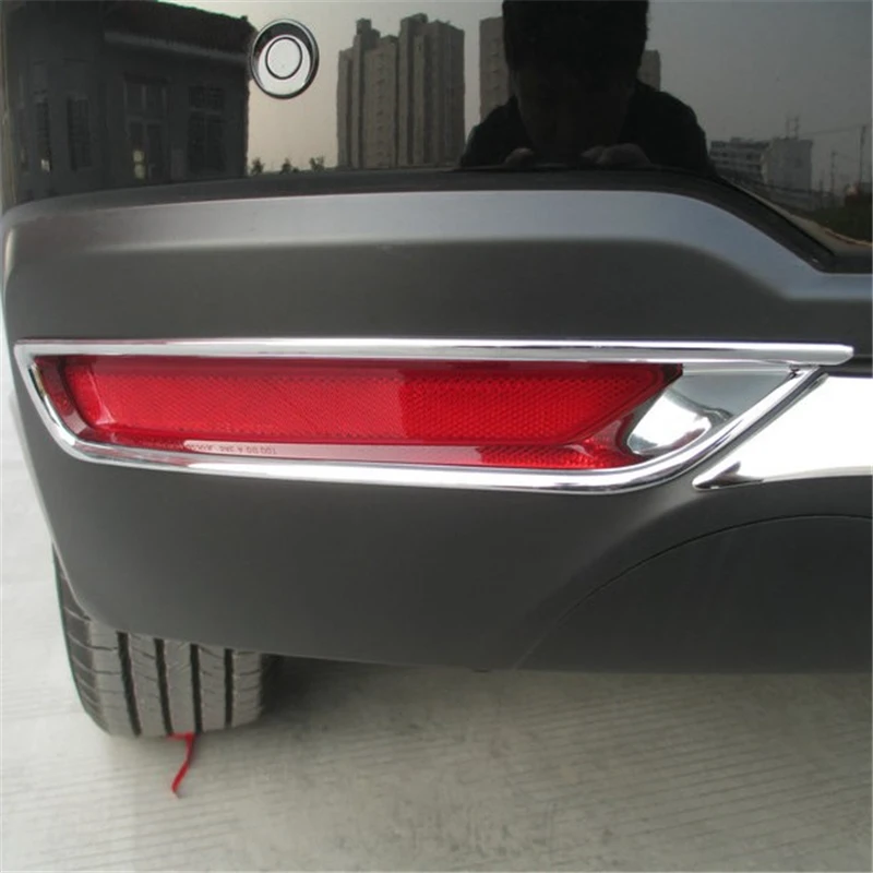 

WELKINRY для Subaru Forester SJ 4-го поколения 2013 2014 2015 2016 2017 2018 ABS Хромированная задняя противотуманная фара с отделкой