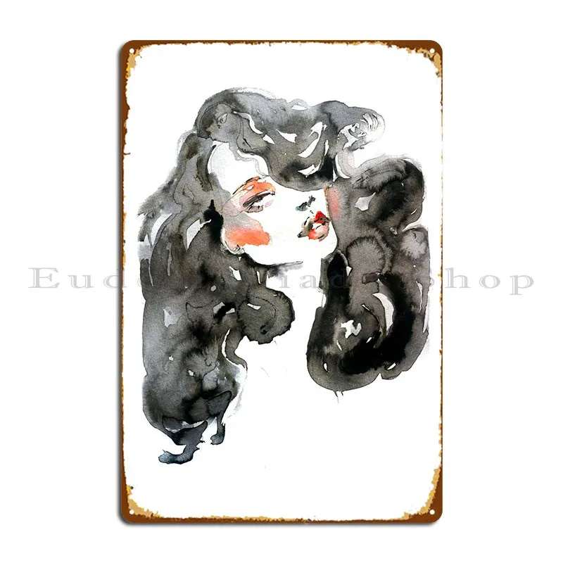 

Fashion Illustration Metal Sign Club Party Wall Decor Pub Print Garage Tin Sign Poster