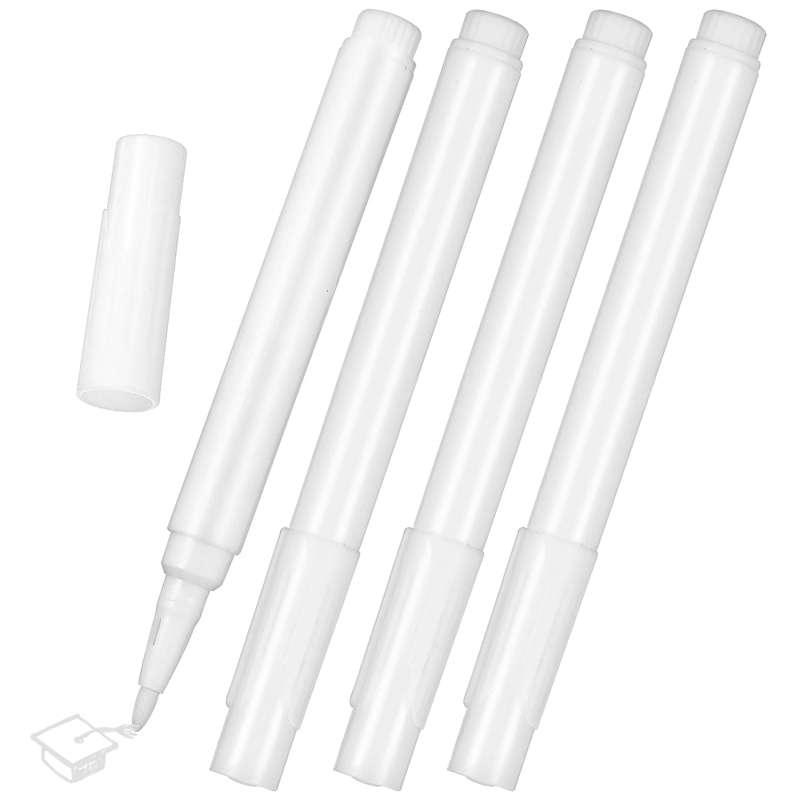 

4 Pcs Blackboard Film White Dry Erase Markers Portable Writing Chalk Pens Window Liquid Chalkboard