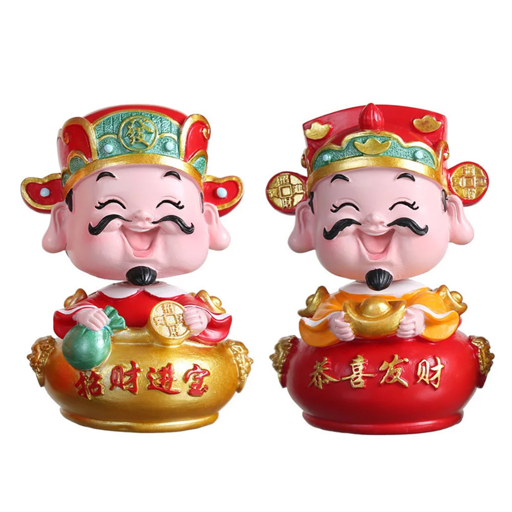 

Статуэтка бога богатства из смолы, 2 шт.