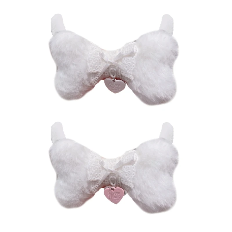 

Girls Hair Clip Pink Lovely Wing Hair Clip with Pendants Hairpins for Women Dropshipping