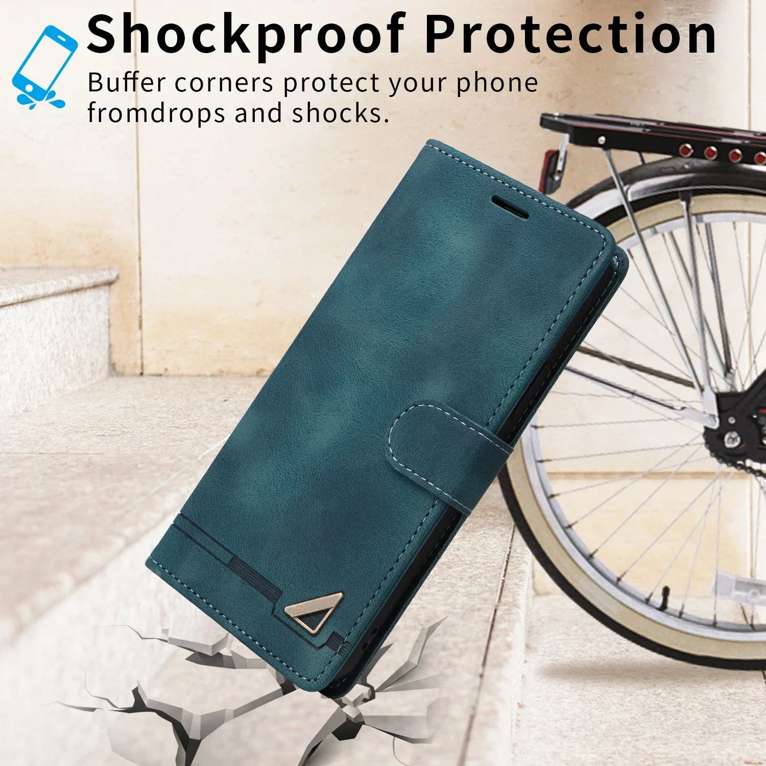 Фото Роскошный чехол-флип из искусственной кожи для Xiaomi 13T 12T 11 Lite Mi POCO F3 F4 F5 M3 Pro M4 M6 X4 X5 X3 NFC C40, чехол-кошелек с подставкой для телефона №5