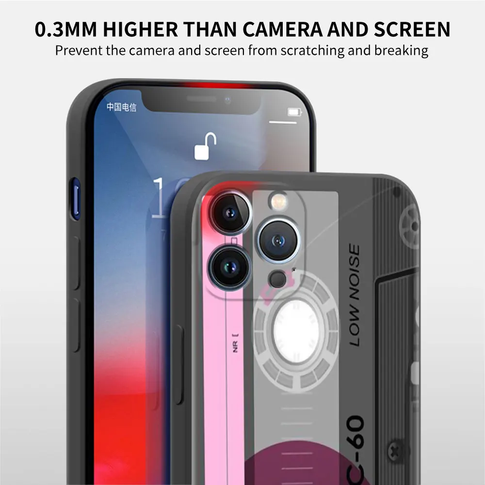 Винтажный чехол в стиле ретро для Apple iPhone 13 Pro 11 12 7 XR X XS Max 8 6 6S Plus 5 14 SE 2022 мягкий