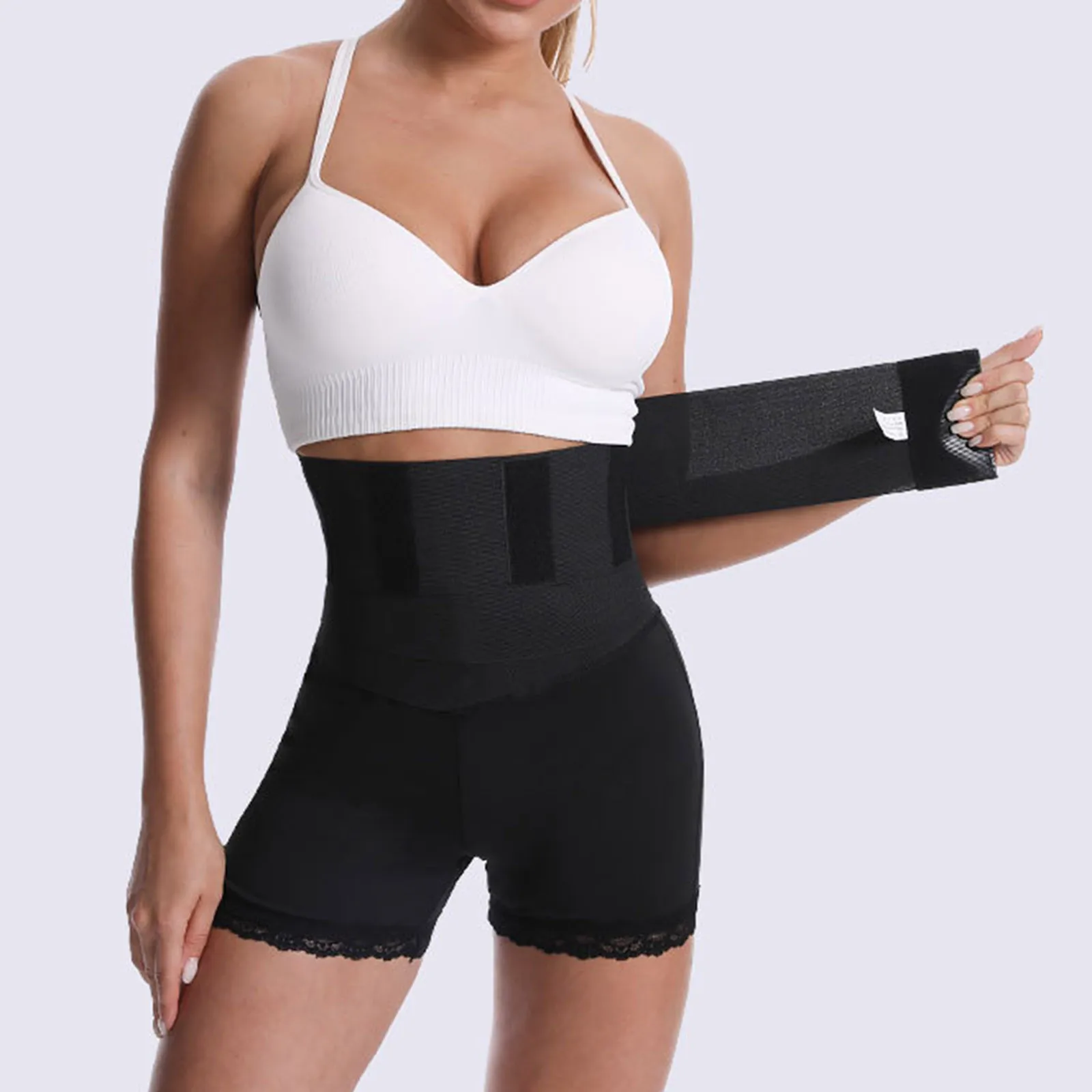 

High Waist Control Waist Trainer Underwear Elastic Webbing Belt Bandage Wrap Belly Shapewear Womens Fitted