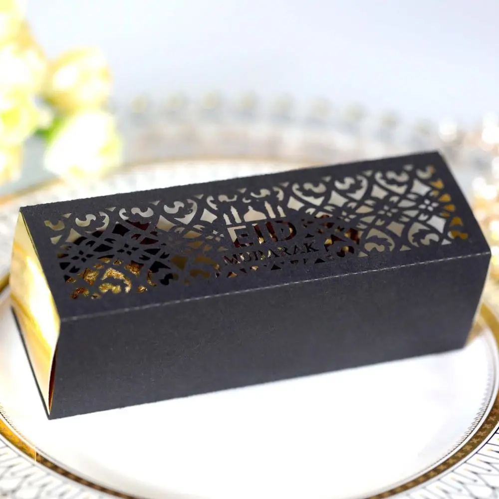 Box Chocolate Pack Candy  Storage Hollow Gift Wrap Eid Mubarak Candy Boxes Ramadan Candy Bag Cookies Box