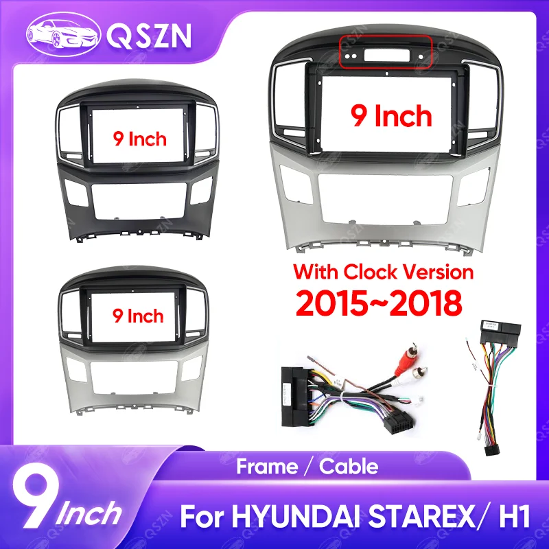 QSZN 9-дюймовый 2DIN автомобильный радиоприемник для HYUNDAI STAREX/H1 2015-2018 стерео