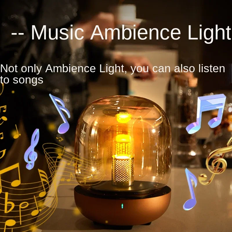 

Music atmosphere LIGHT Bedroom bedside small night light intelligent light LED wireless Bluetooth desk light sound two in one