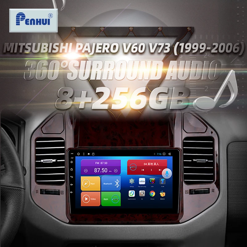 

HIFI for Mitsubishi Pajero V60 V73 (1999-2006) Car Radio Multimedia Video Player Navigation GPS Android10.0 double din
