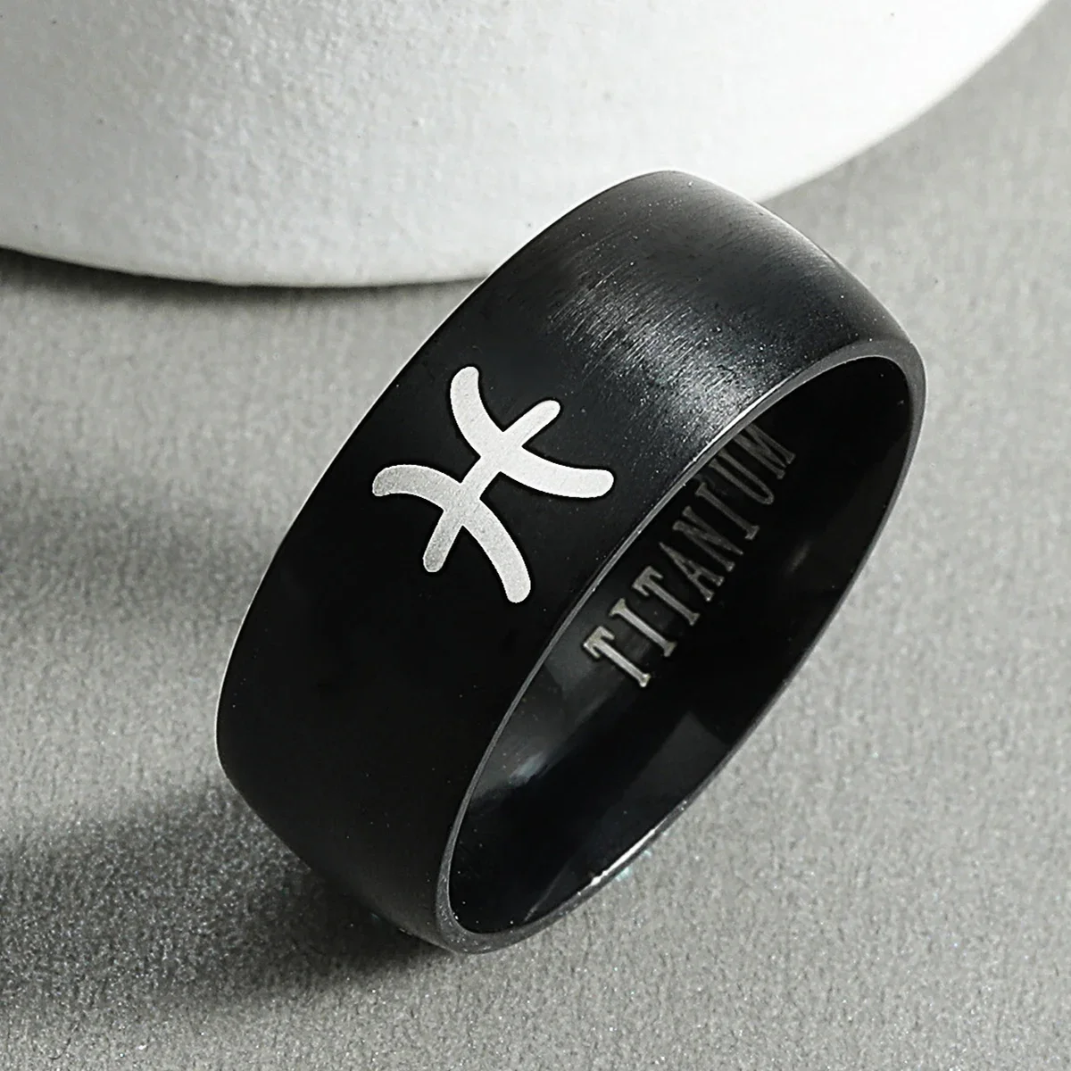 Personalised 12 Zodiac Ring Aries Taurus Gemini Cancer Virgo Libra Scorpius Sagittarius Capricornus Wedding Stainless Steel