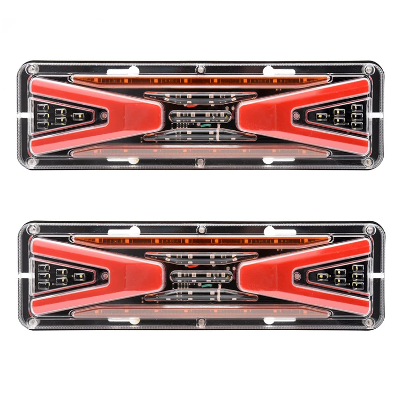 2ШТ 24V Динамический светодиодный задний фонарь грузовика Сигнал поворота Задние