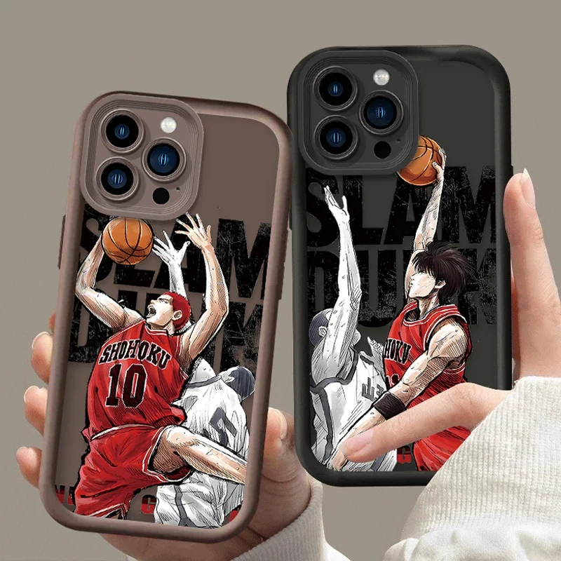 Чехол Anime Slam Dunk для iPhone 16 15 14 13 12 11 Pro Max X XS S XR SE 2020 7 8 Plus iphone16 Противоударный