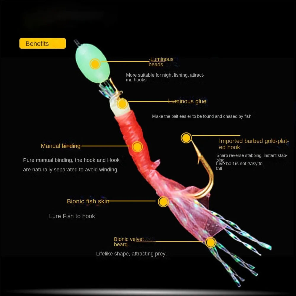 6 шт. рыболовные крючки для морской и пресноводной рыбалки