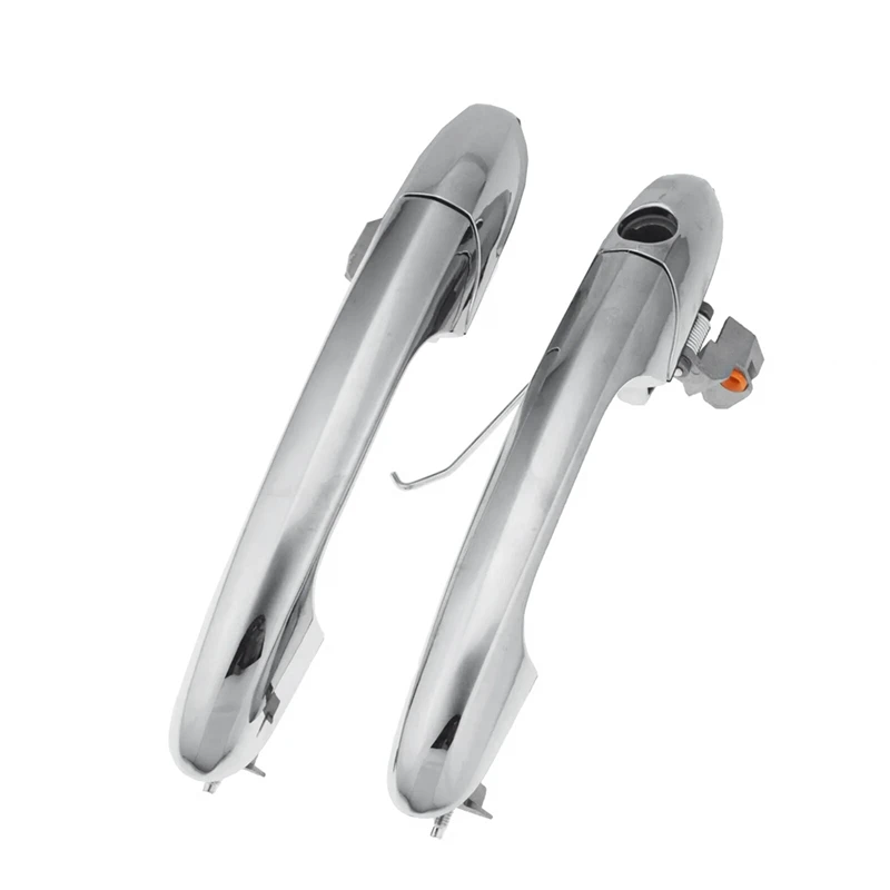 1 пара передних наружных хромированных дверных ручек автомобиля 735592012 Для Fiat 500