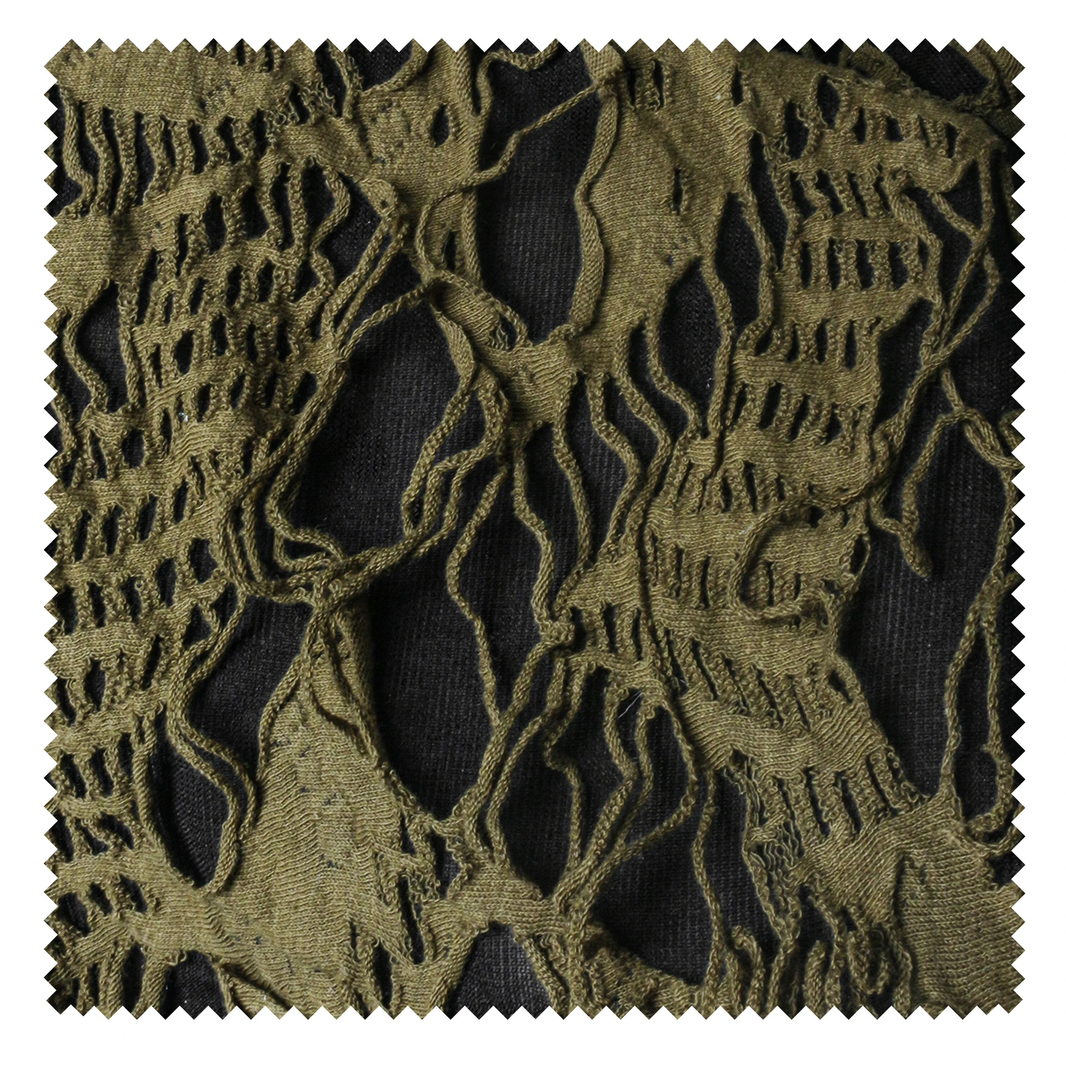 

Broken Stretch Knitted Fabric Torn Distressed Double Layer Texture Cotton Style T-shirt Clothing Designer Fabric