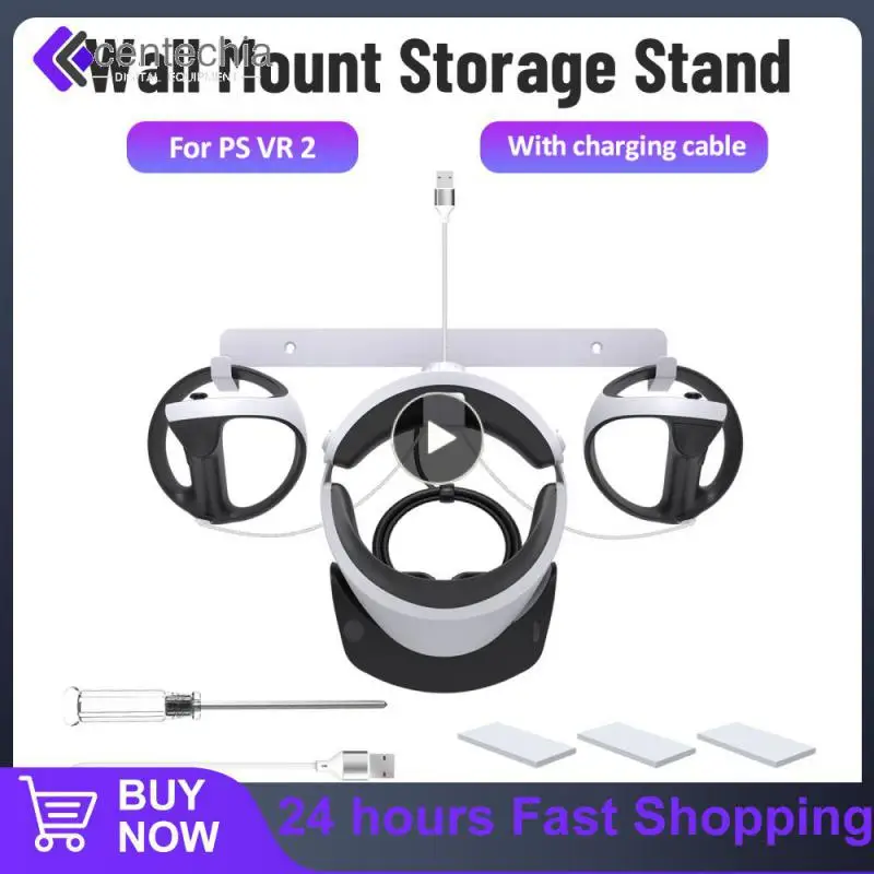 

Usb A To Usb C Charging Cable Headset Hooks Holder Multifunctional Portable Wall Mount Holder Stand Stable Vr Wall Mount