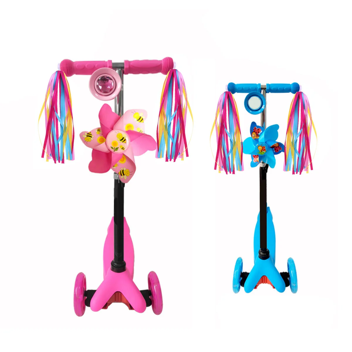 

Streamers Bike Handlebar Fortassels Girls Kids Tassel Scooter Accessories Ribbon Grips Bikes Handles Streamer Ribbons Colorful