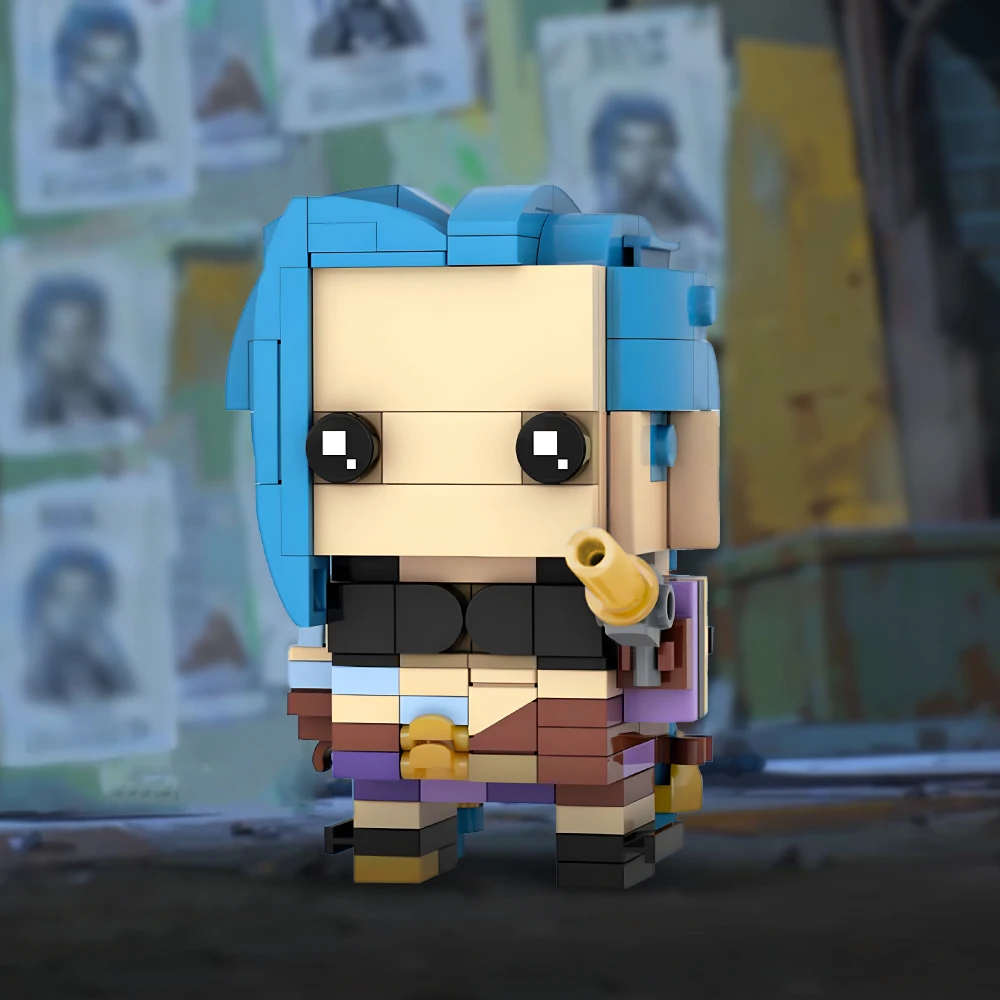 Аниме фигурка Jinkesi BrickheadZ мини-кукла кирпичная модель Moc Arcane Alliance игровые
