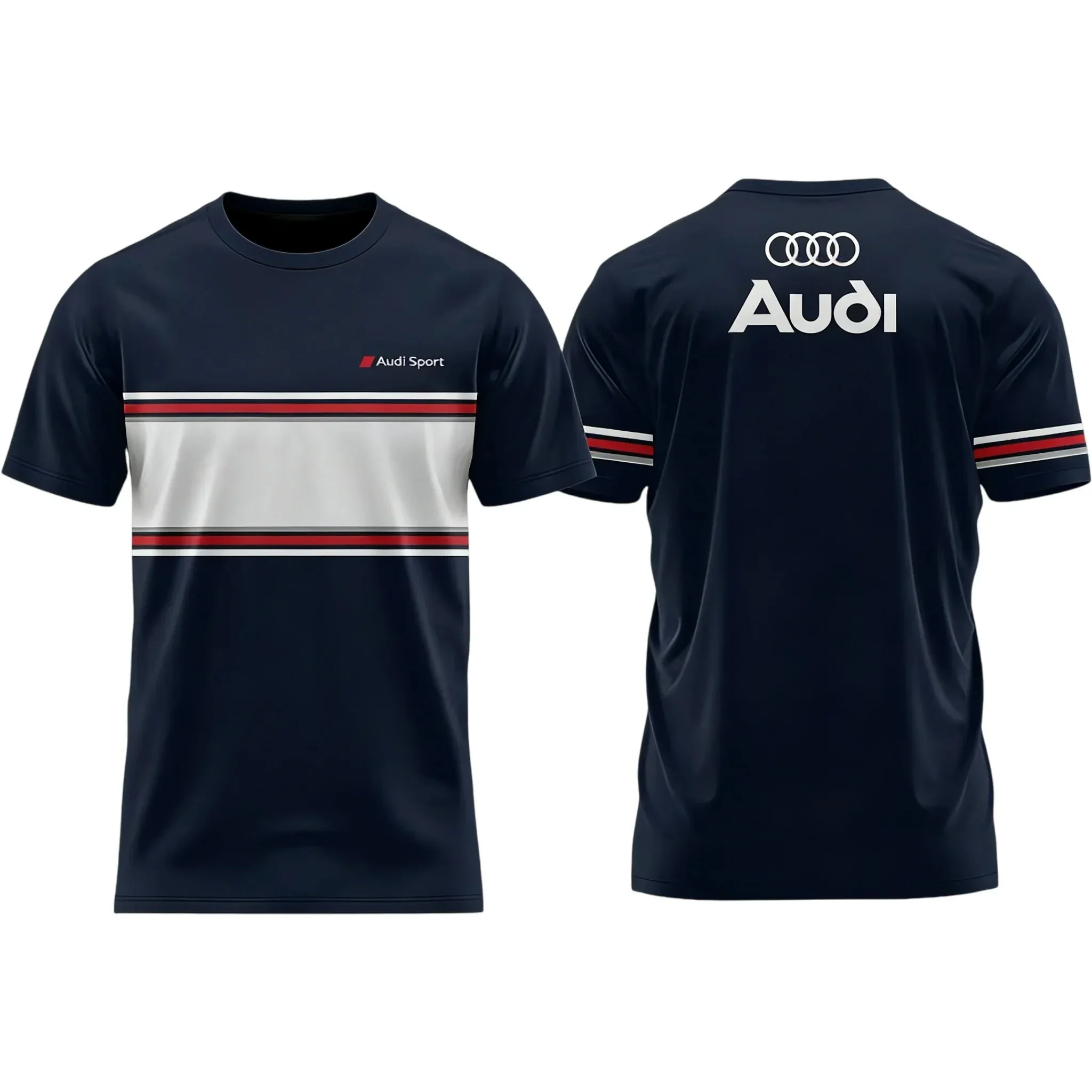 Мужская футболка с 3D-принтом Audi, лето 2026, влагоотводящая, быстросохнущая, комфортная, с коротким рукавом (art.: 3920da4bec5ee) - 3920da4bec5ee