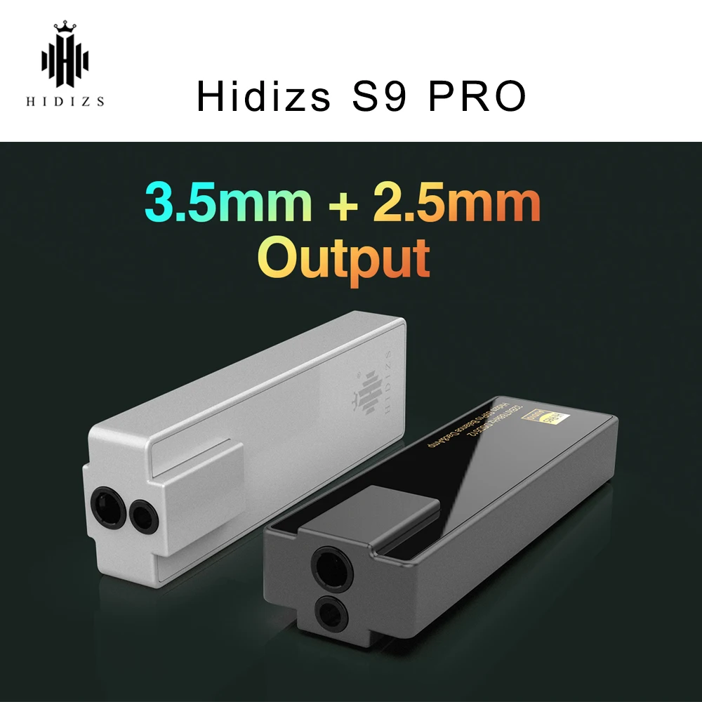 

Hidizs S9 PRO ESS9038Q2M USB Тип C цифро-аналоговый преобразователь 3,5 и 2,5 мм Hi-Fi декодирование для телефонов/ПК аудио выход усилитель для наушников S9PRO