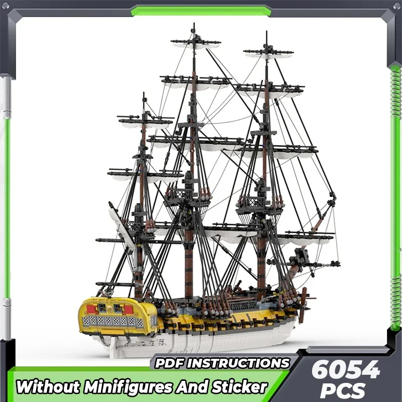 Конструктор Moc военная модель испанский фрегат технология Hermonia модульные блоки