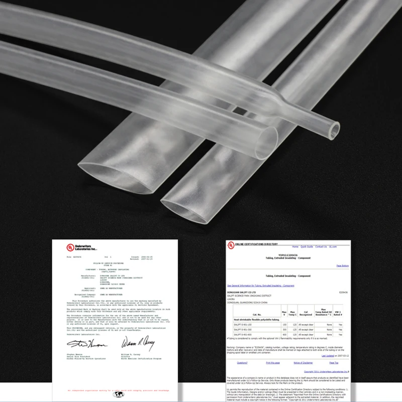 Прозрачная термоусадочная трубка 1 метр труба 2:1 полиолефин изолированная