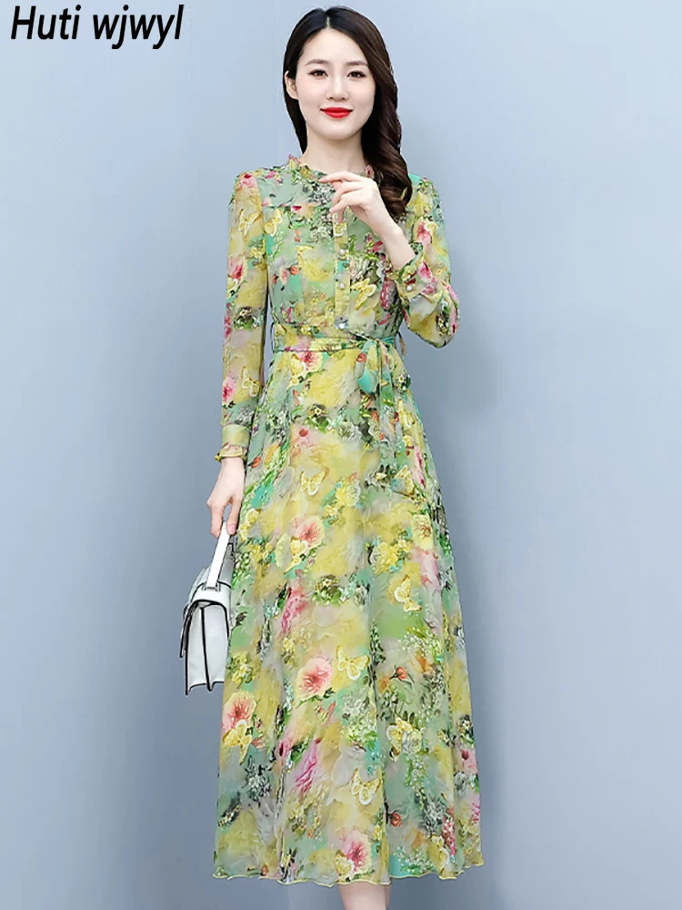 

Женское длинное пляжное платье в стиле бохо, элегантное шикарное платье миди с цветочным принтом, роскошное облегающее вечернее платье мак...