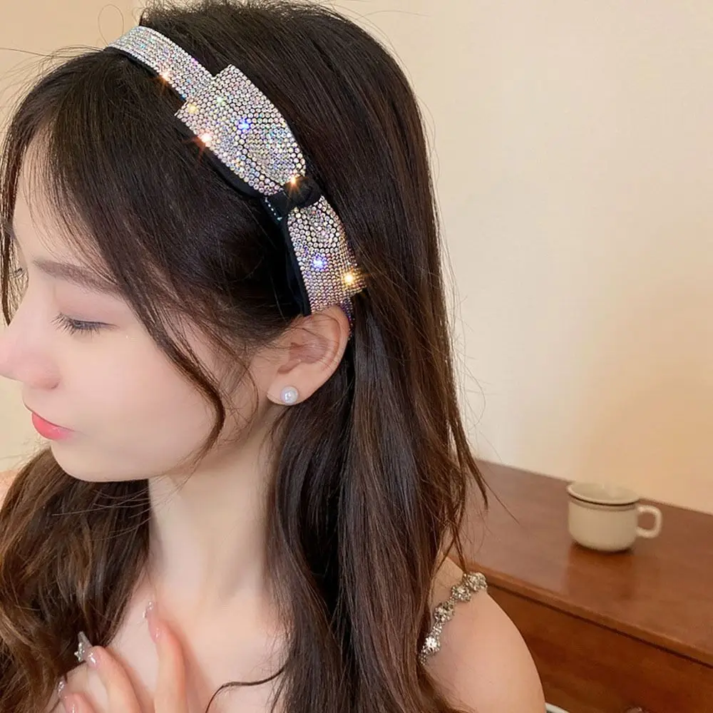 

Shining For Girl For Women Head Band Big Bow Diamond Bow Headband Hair Accessories Korean Style Hair Band Hair Hoop