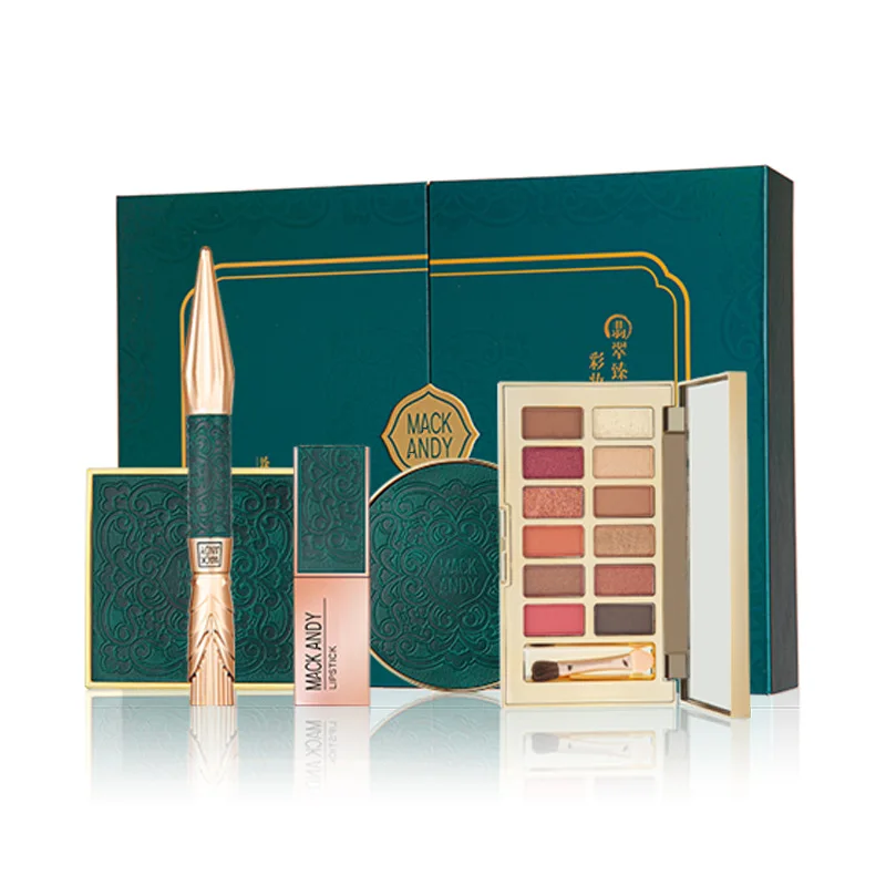 

Makeup Gift Box Eyeshadow Eyeliner Loose Powder Lipstick Air Cushion BB Five-piece Set Combination set de maquillaje