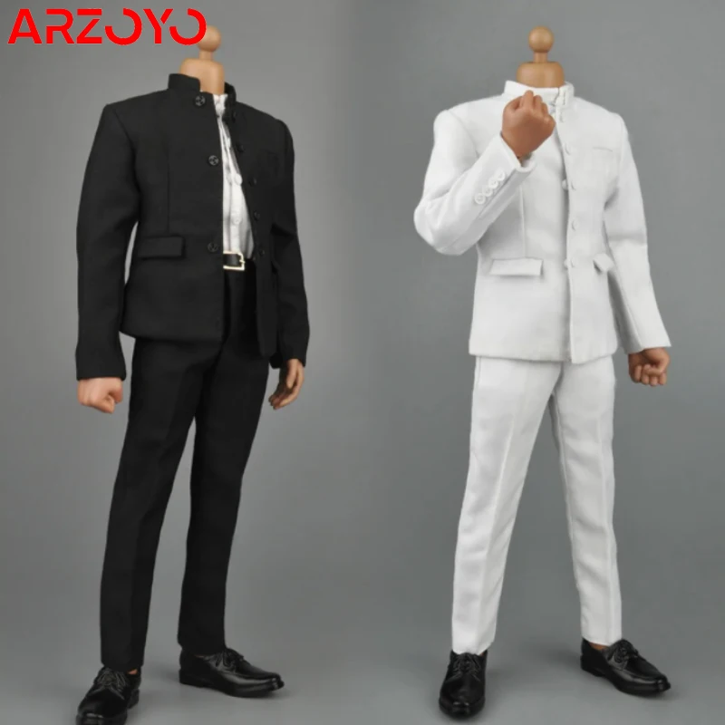 ZYTOYS ZY16-16 масштаб 1/6 черная белая китайская туника костюм одежда модель подходит