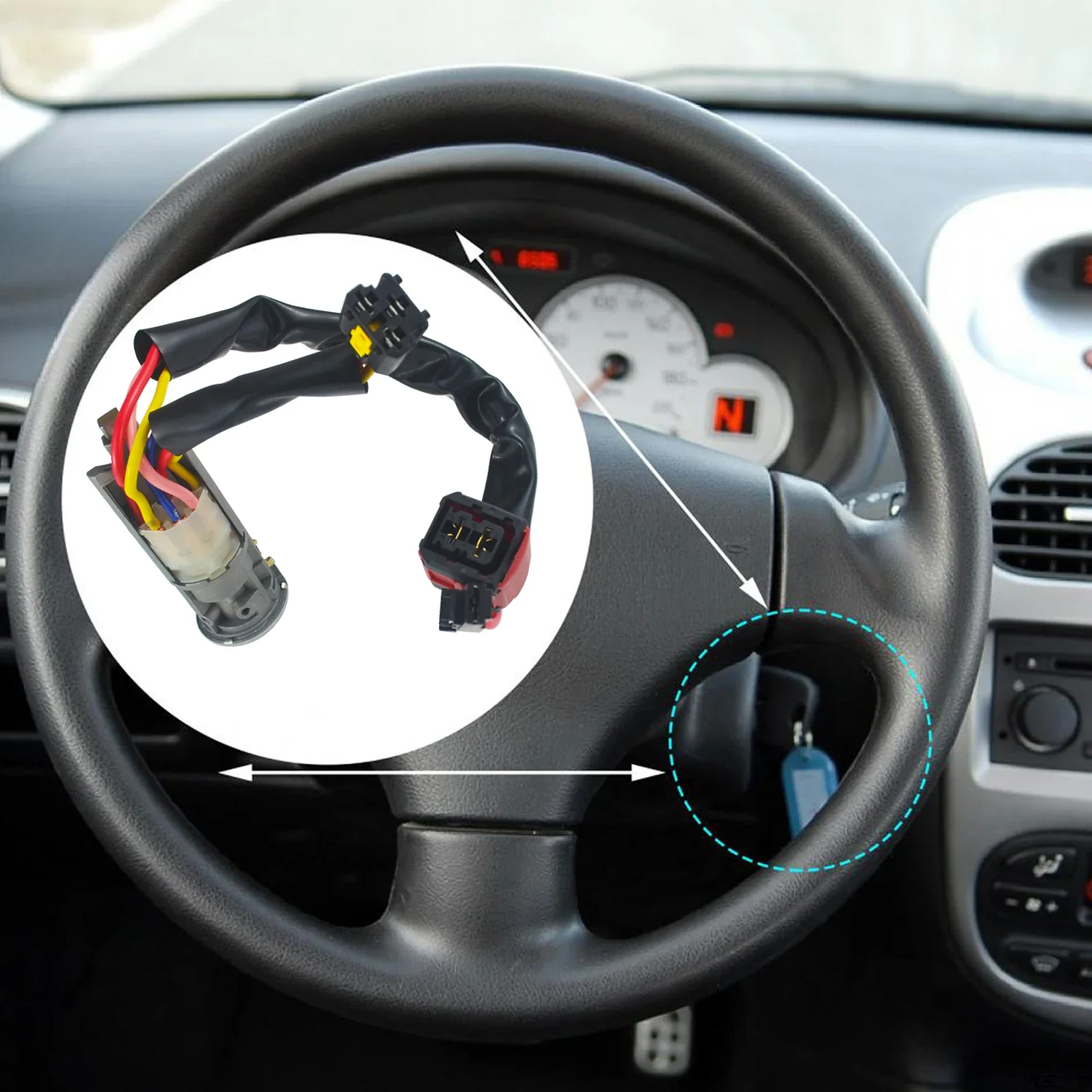 Автомобильный Внешний замок штепсельная вилка кабель для CITROEN XSARA PICASSO 1998-2005 4162P0