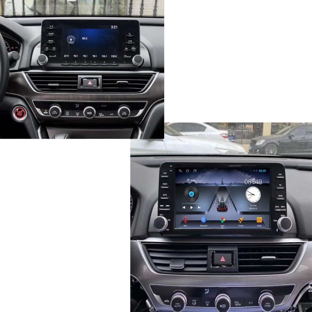 Радионавигатор на платформе Android с центральным дисплеем управления Honda |