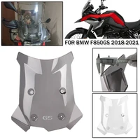 motorcycle touring front windshield for bmw f850gs 2018 2019 2020 2021 f850 gs heighten 4mm windscreen wind deflector protector
