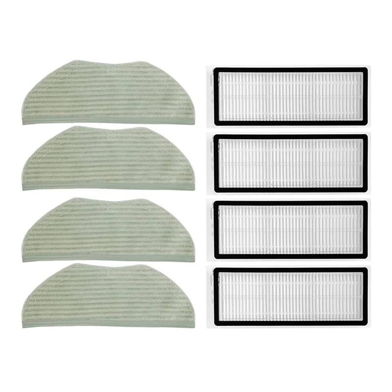 

8Pcs Hepa Filter Mop Cloth Washable Replacement Parts For 360 X90 X95 Vacuum Cleaner Spare Parts Household Cleaning