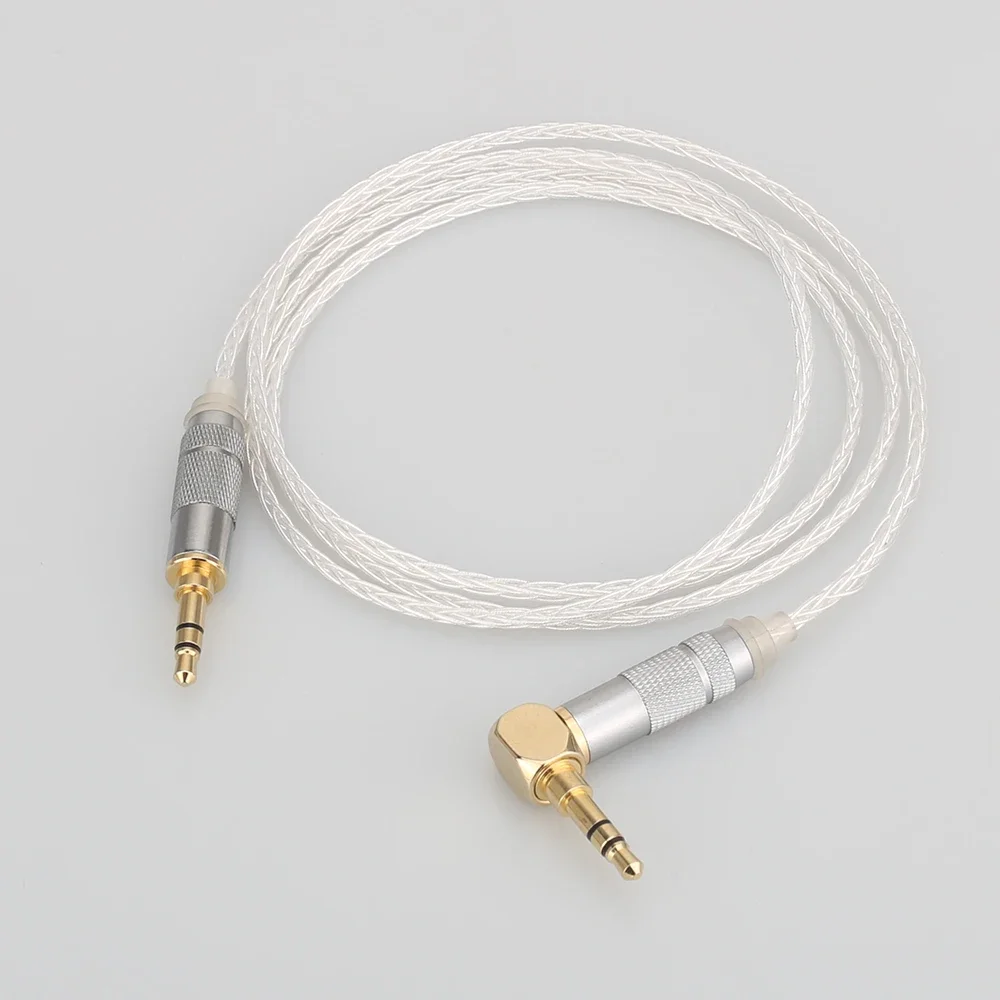 8-жильный посеребренный кабель для обновления от 3 5 мм до Philips shp9500 Fidelio X2 X1 MDR-1A AH-MM400