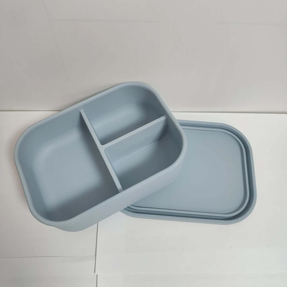 

1 шт., силиконовый Ланч-бокс с 3 отделениями для дома и улицы