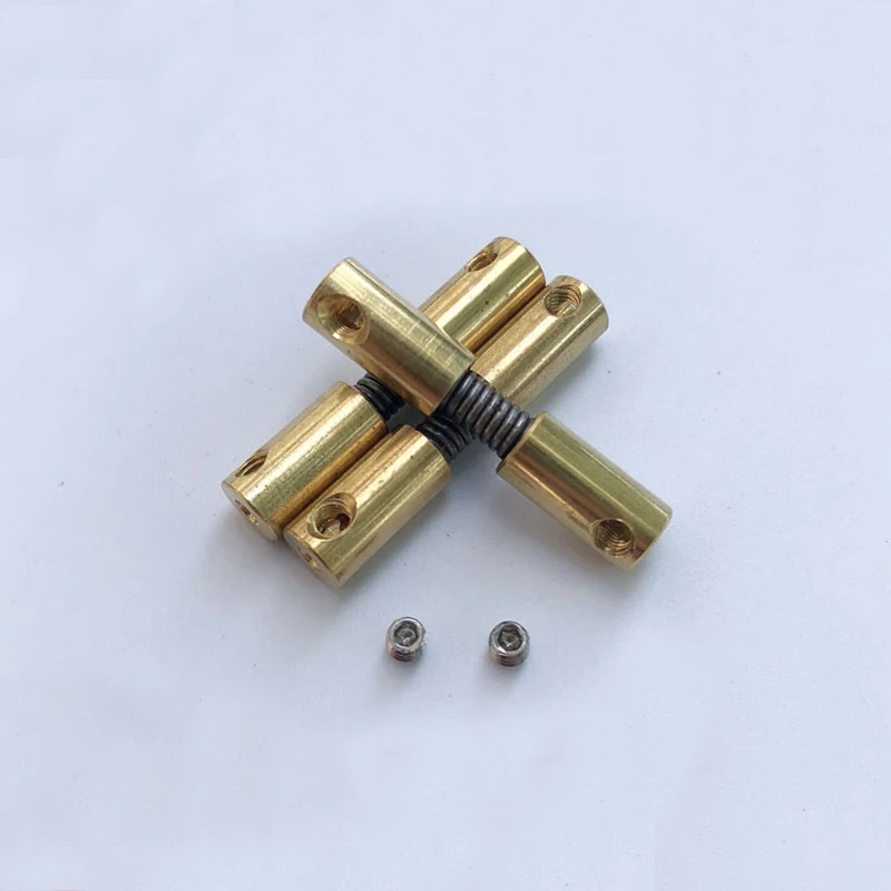 

3PCS Model Scale Boat 2x2mm Coupling Spring Universal Joint Motor Shaft Connector for 1:200 DIY Plastic Assembly Civil Ship Part