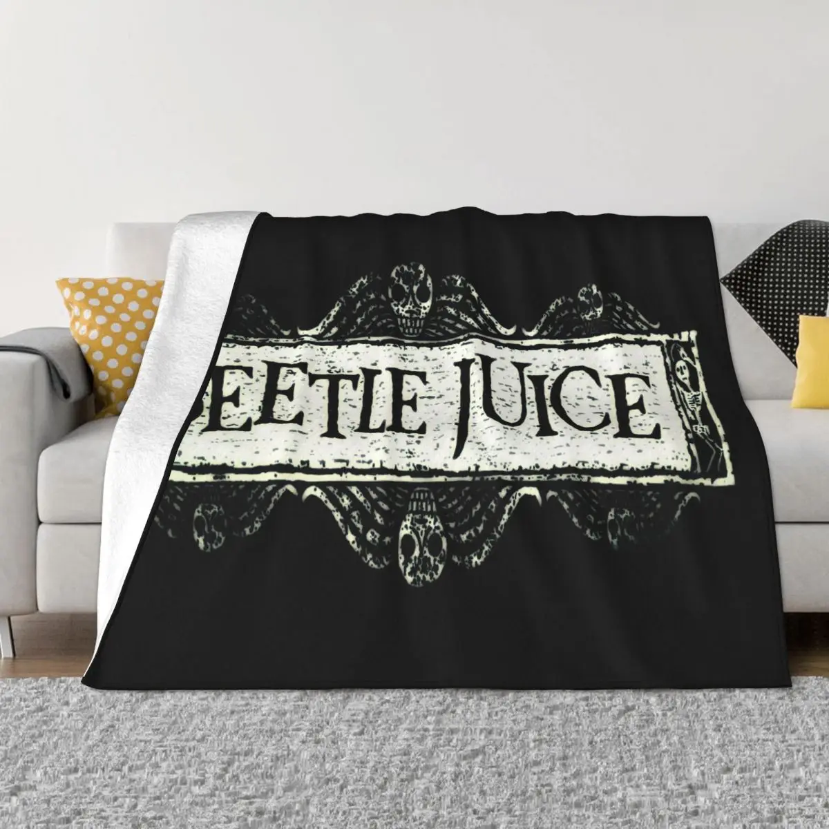 

Beetlejuice Horror Movie Lover Blanket Fleece Print Breathable Lightweight Thin Throw Blanket for Bedding Office Quilt