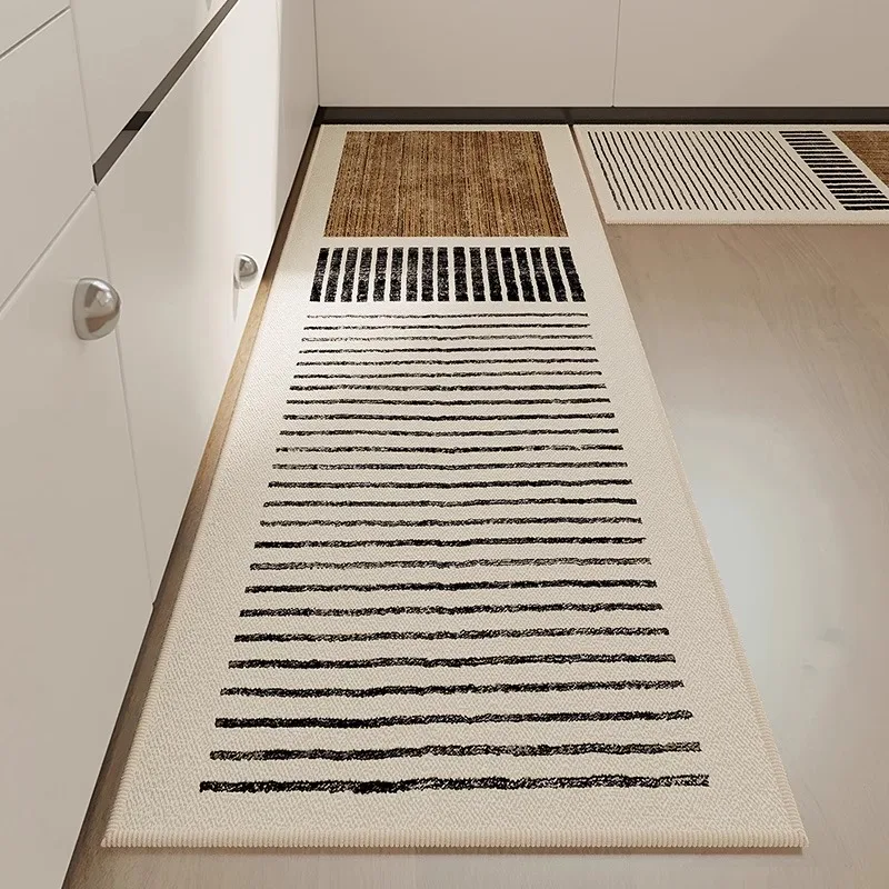 

Коврик кухонный коричневый из полиэстера