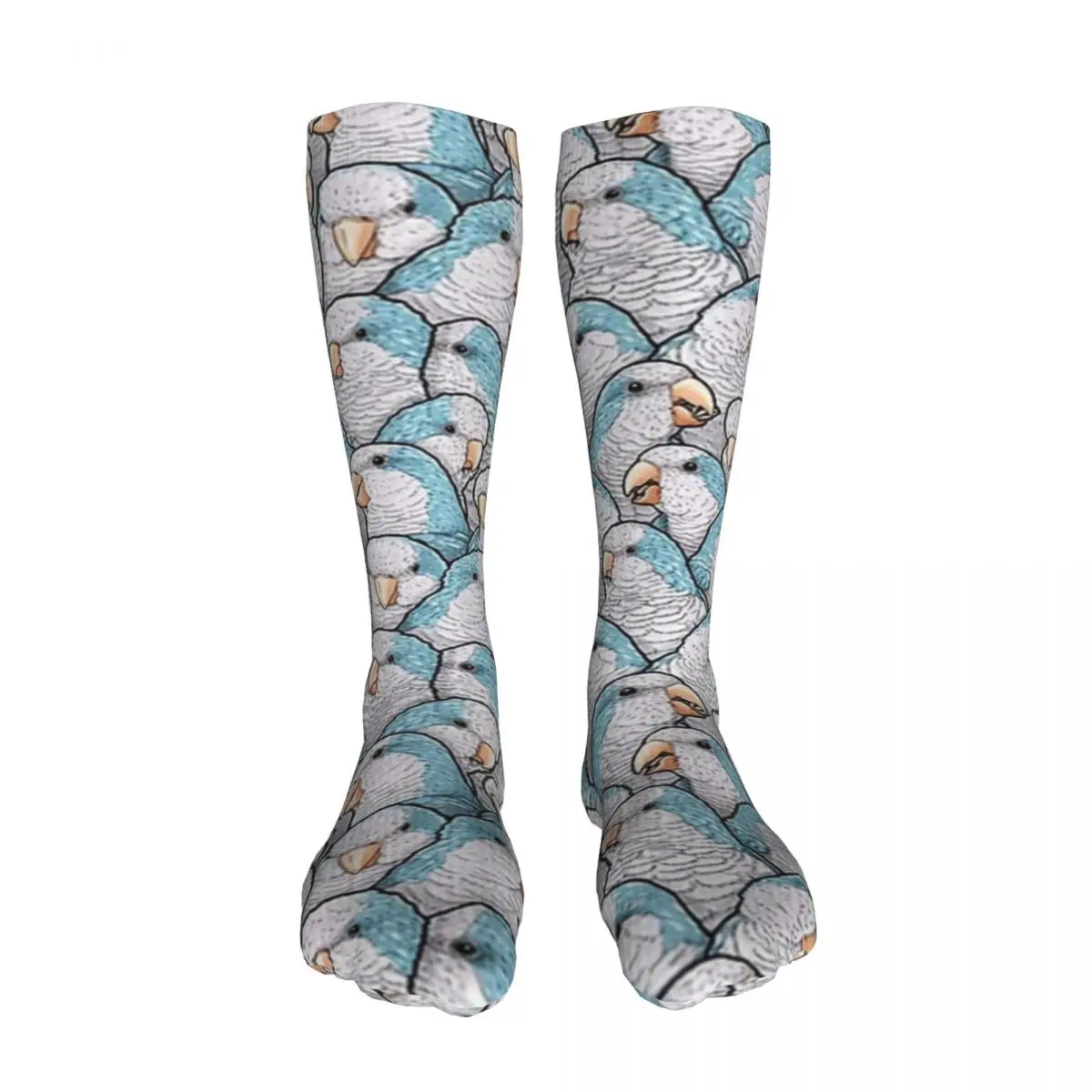 

Blue Quaker Parrots stockings Thickened thermal stockings Men's and women's stockings, For Unisex