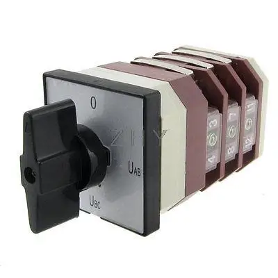 

AC 380V 220V 4 Position Rotary Cam Universal Changeover Switch Qrqwx