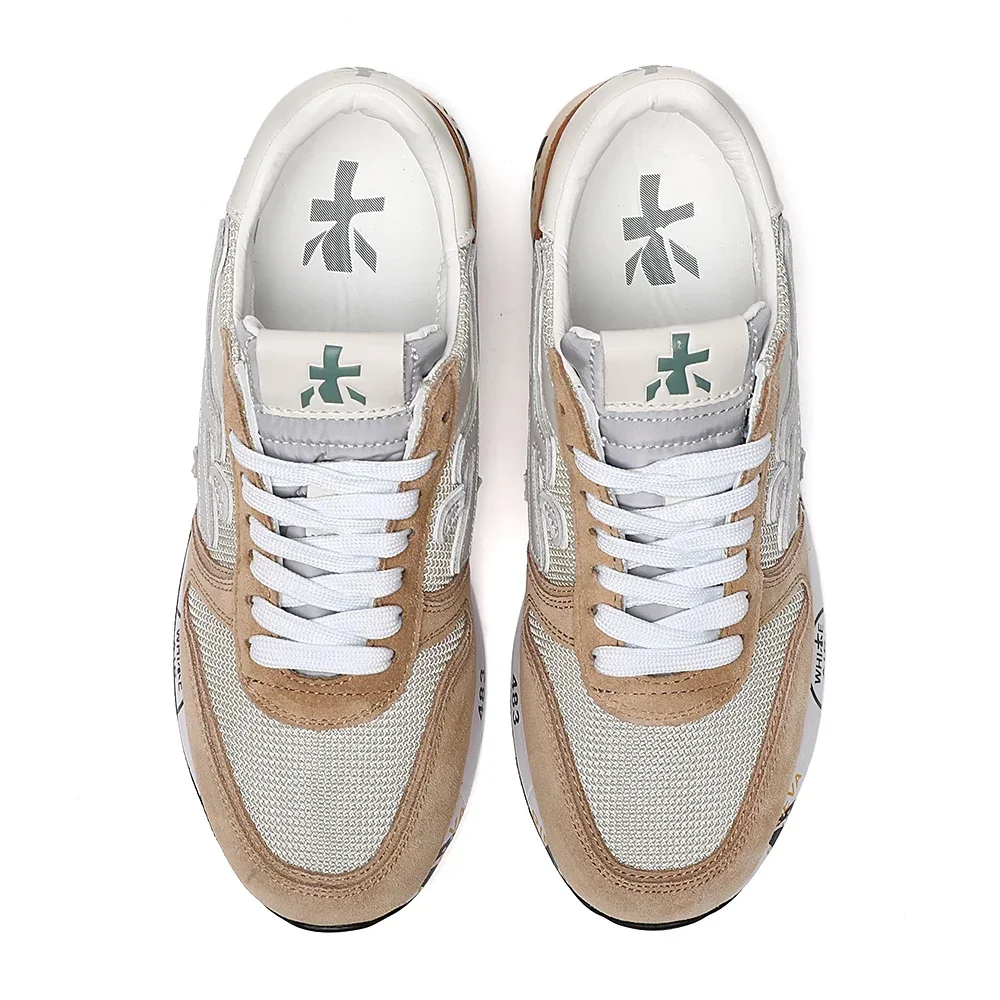 PREMIATA/мужские легкие роскошные дышащие кроссовки в стиле ретро с бархатной сеткой