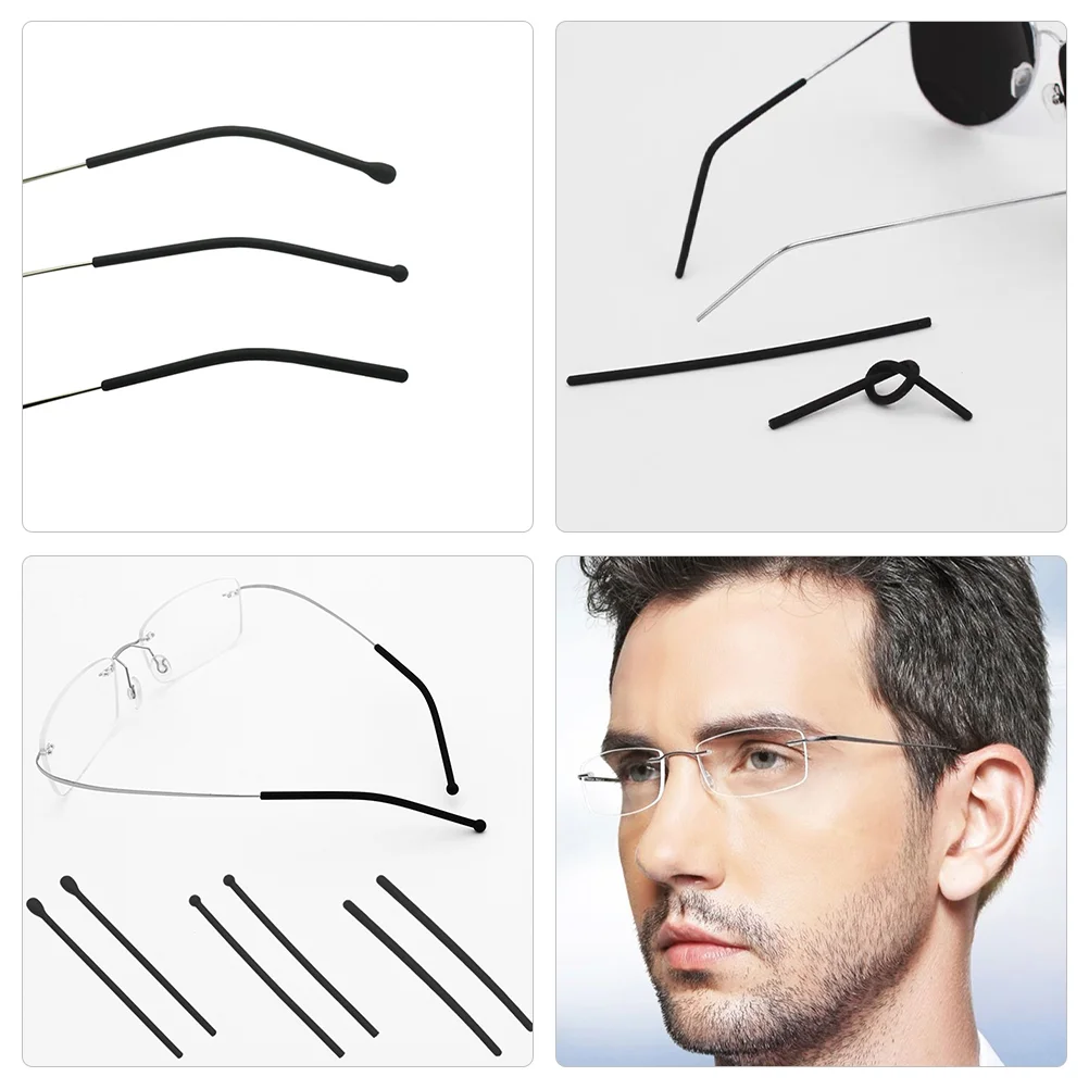 12 пар чехлов на ножки для очков очки амбушюры аксессуары удобный держатель